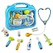 Kids Doctor Kit Medical Accessories with Flashed Stethoscope Heartbeat Sound Electronic Thermometer Pretend Play Set Gift for Girls Boys 3 4 5 Year Old