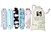Baby Burp Cloths Girls Boys Waterproof Organic Bibs Rags 5 pretty pads