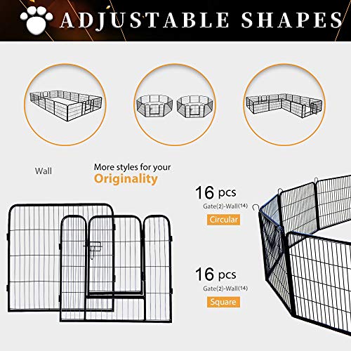 Meihua Dog Playpen Heavy Duty Foldable Metal Pet Pens,Dog Exercise