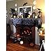 OurWarm Cobweb Fireplace Scarf Halloween Decoration Black Lace Spiderweb Mantle Scarf Halloween Party Supplies, 18 x 96 inch (Black)