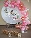 Funwoo Balloon Garland Kit | Pink Balloon Arch Kit | Pack of 100 Rose Gold White Blush Pink Balloons for Baby Shower Bridal Girls Birthday Party Decorations | Glue Dots and Decorating Strip Included
