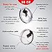 30 oz Pack of 2 Replacement Lids for Tumblers - 3.7 Inch Diameter - Spill Proof Lids, Fits Tumblers, Tumbler Lid Replacement, No Leak Design, Splash Resistant - Black