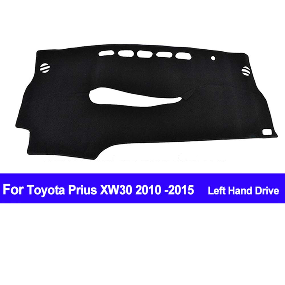AUCD Car Dashboard Cover for Toyota Prius XW30 2010 2011 2012 2013 2014 2015 Dash Pad Auto Dash Mat Carpet Anti-UV Non-Slip