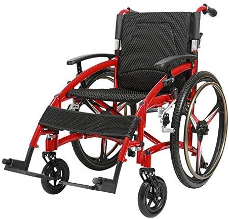 Wheelchair Lightweight Self Propelling Folding Aluminum Alloy Seat And Backrest Ergonomic Maximum Weight Supported 440 Lb