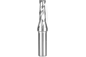 Yonico Upcut Router Bits Spiral 2 Flute Solid Carbide CNC End Mill 3/8-Inch Dia. 1/2-Inch Shank 31249