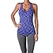 Riverberry Womens Actives Racerback Yoga Workout Exercise Top with Built-in Shelf Bra, Blue, Medium/Large