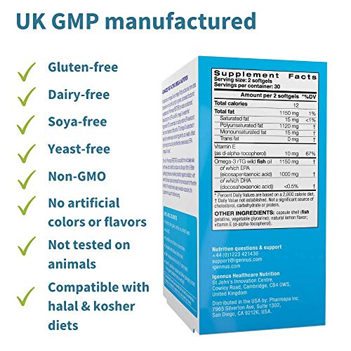 Pharmepa Restore, 1000mg Pure EPA Fish Oil, High Absorption rTG Omega3