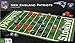 Masterpieces Officially licensed NFL New England Patriots Checkers Board Game for Families and Kids ages 6 and Up, 13