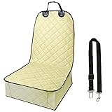 C&D Pet Bucket Seat Cover, Single Seat Cover Waterproof Pet Front Seat Cover Dog Seat Protector-Universal Design for All Cars, SUVs & Trucks (tan) ...