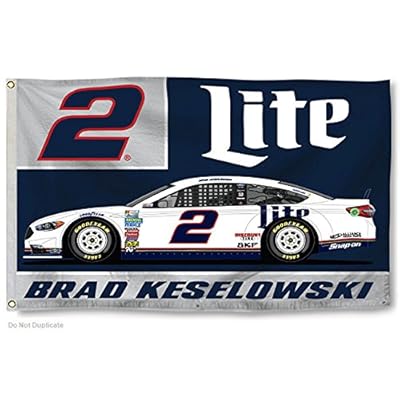 Brad Keselowski #2 2017 CAR Version 3x5 Flag Outdoor House Banner Nascar Racing