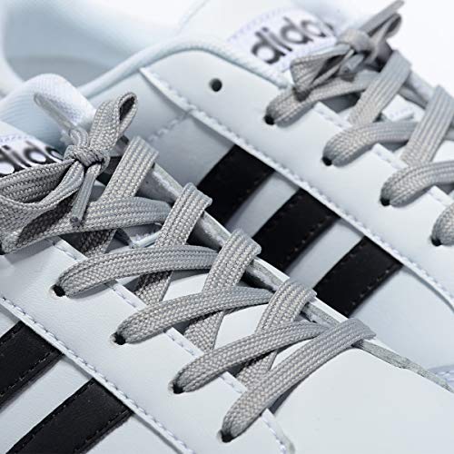 Curtual Wide Flat Athletic Shoelaces with Wide Shoelaces Flat Shoe Laces [2 Pairs] [6 Color][8
