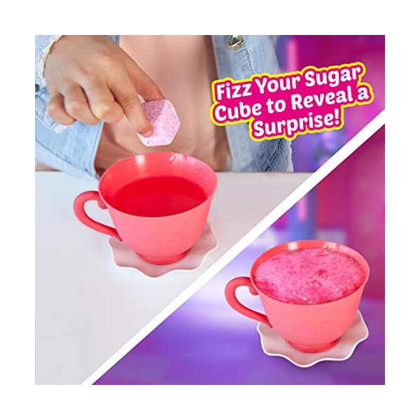 ZURU ITTY BITTY PRETTYS 9703A Party Series 1 Big Tea Cup Playset Rocker & Unicorn, Pink