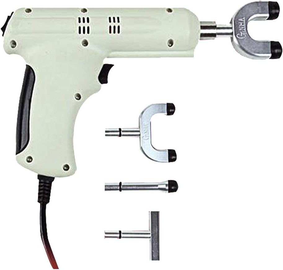 Huaaag Adjusting Instrument,Back Care BC Electric Chiropractic Adjusting Tool,Adjusting Instrument of The More Tender Areas of The Body,Chiropractic Adjustment Tool,White