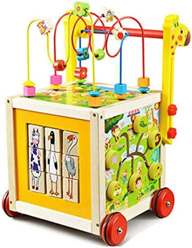 早期教育のために幼児や子供木製ウォーカー赤ちゃんの知恵ラウンドザ ボールカートアンチロールオーバー多機能のおもちゃ 舗