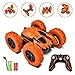RC Stunt Cars for Kids Remote Control Car Double Sided 360°Rotating Radio Controlled Car High Speed RC Truck Off Road Crawler Rechargeable Electric Toy for Boys Girls Birthday Xmas Gifts Orange