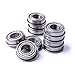 Atoplee 10pcs F686ZZ Flanged Miniature Double Shielded Ball Bearing Pulley (6x13x5mm)