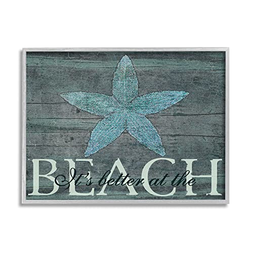 Stupell Industries The Stupell Home Decor It's Better At The Beach Starfish, De…