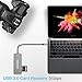 7-in-1 Thunderbolt 3 USB-C Hub with Power Delivery, USB-C to 4K HDMI Adapter/Samsung Dex/DVI Display Adapter,SD Card Reader for MacBook Pro 2018/2017/2016, XPS,Hp Spectre, Surface Pro etc.-Gray