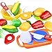 Susenstone 12PC Cutting Fruit Vegetable Pretend Play Children Kid Educational Toy