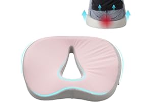 King Mills Plus Size Hemorrhoid Pillows for Sitting, Extra Large & Wide Hemorrhoid Pillow, Tailbone Cushion with Memory Foam 