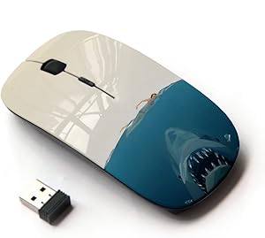 KOOLmouse [ Optical 2.4G Wireless Mouse ] [ Shark Attack - Funny ]