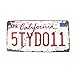 6x12 Inches Vintage Feel Rustic Home,Bathroom and Bar Wall Decor Car Vehicle License Plate Souvenir Metal Tin Sign Plaque (CA California 5TYD011)