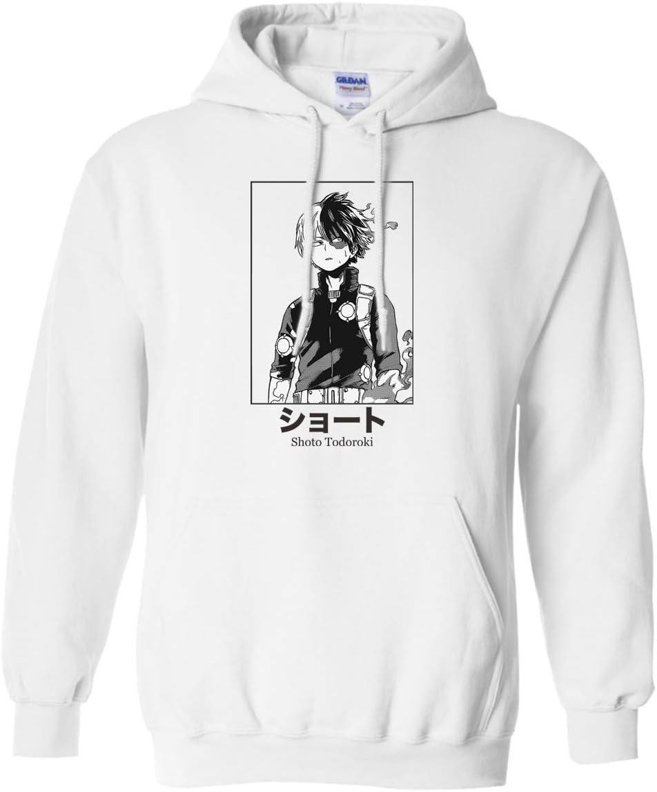 Threads Basket Shoto Todoroki Portrait My Hero Academia Inspired Hoodie Men's Casual Printed Sweatshirt