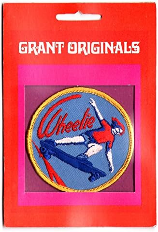 Old School 70s Skateboard Patch - Wheelie by Grant Originals NOS - Still Sealed