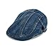 LETHMIK Denim Flat Cap Newsboy Ivy Irish Hats Jean Cabbie Scally Cap Duckbill Hat Newsboy Dark Blue