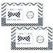 Bow-Tie Baby Shower Games for Boys - 28 Pack Scratch Off Game Cards - Fun Guest Activities to Reveal Prizes - Little Man Theme in Blue and Grey