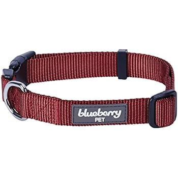 Blueberry Pet Essentials 22 Colors Classic Dog Collar, Fired Brick, Large, Neck 18
