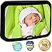 Baby Mirror for Car – Largest Backseat Mirror for Rear Facing Infant - Most Stable Shatterproof Newborn Accessories for Back Seat - Wide Crystal Clear View - Premium Quality - Safe Secure Crash Tested