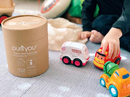 purifyou Premium Reusable Mesh/Produce Bags, Set of 9 | Raw, Organic, Unbleached Cotton | Double-Sti - //medicalbooks.filipinodoctors.org