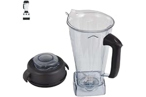 EastFune for Vitamix Blenders 64Oz Container, replace 5000 5200 6300 6500 7500 Pro 200 500 750 vm0101 vm0102 E310 320 etc, compatible with Classic/Explorian/Professional Series Pitcher Jar Cup