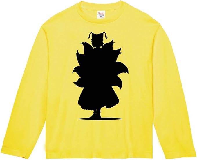 Amazon 八雲 藍 東方 シルエット 影絵 イラスト デザイン Tシャツ 長袖 Tシャツ カットソー 通販