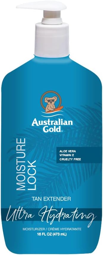 Australian Gold Moisture Lock Tan Extender 473ml Hydrating Glowing Skin
