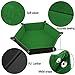 SIQUK Double Sided Dice Tray, Folding Hexagon PU Leather and Dark Green Velvet Dice Holder for Dungeons and Dragons RPG Dice Gaming D&D and Other Table Games
