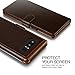 Galaxy Note 8 Case, Premium PU Leather ID Card Slot Holder Wallet Drop Protection Cover [Wireless Charging Compatible] for Samsung Note 8 (2017) by Lumion (Layered Dandy - Brown)