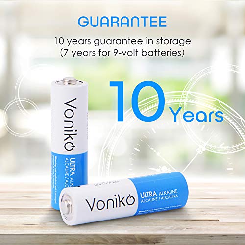 image for VONIKO Ultra AA Alkaline Batteries 48 Pack- AA Batteries - 10 Year She