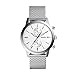Fossil Men's Townsman Analog-Quartz Watch with Stainless-Steel Strap, Silver, 22 (Model: FS5435