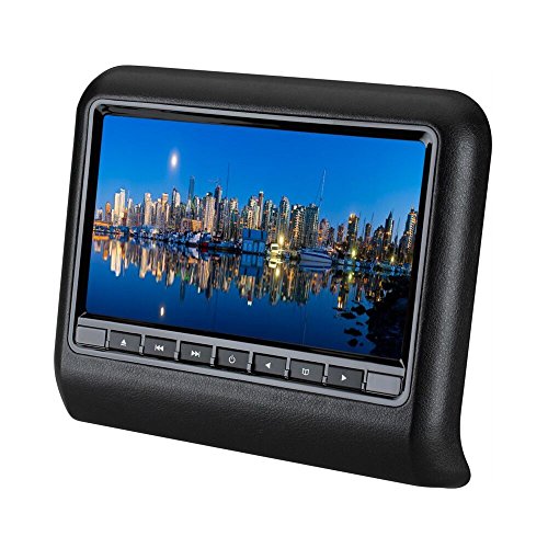 10.1'' Headrest DVD Player with Digital TFT LCD Wide Screen and USB Port and SD Slot and Support Multi-audio and Speaker with Wireless Headphone Black Color