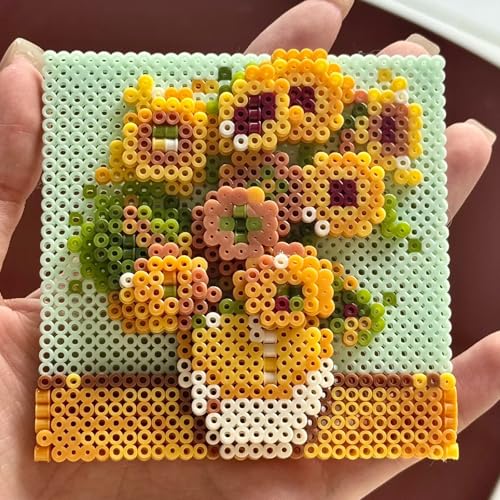 BEELUKY 10000 x 5 mm Iron Beads Kit for Iron-On Beads at Least 50 Colours for Birthday Christmas Gift Children DIY
