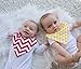 Ziggy Baby Bandana Bibs for Teething Drool (4 Pack), Unisex Gift Set