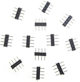 Vlonfine® Insert Easy Use 30pcs 4 Pin Connectors Male For Led Strip Lights RGB 5050 3528