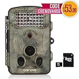 Crenova 12MP 1080P HD Game & Trail Hunting Camera Night Vision up to 65ft with 42pcs 940nm IR LEDs and 120 Wide Angle, 2.4
