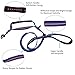 EXPAWLORER Best Outdoor Dog Training Leash Heavy Duty Double Handles Blue Soft Portable Reflective Extension Bungee Leashes for Medium to Large Dogs Walking, Training