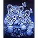 DIY 5D Diamond Painting Kit, Staron Diamond Painting Full Drill Animals Tiger Embroidery Arts Craft Cross Stitch Home Wall Decor (Tiger 30x35cm)