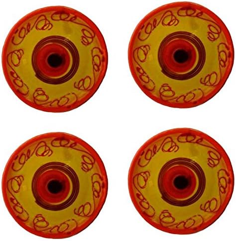 Ceramic Coasters - Set of 4 (Sol Design) - Hand Painted in Spain