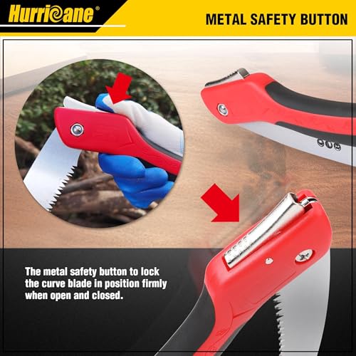 HURRICANE 10" Folding Hand Saw, SK5 Steel Blade with Triple-Cut Razor Teeth photo 11