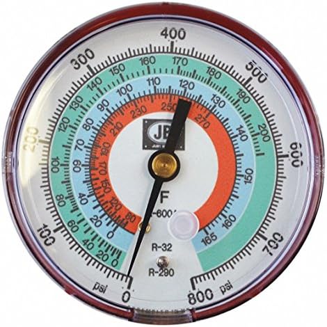 High Side Pressure Gauge,3-1/8" Diameter